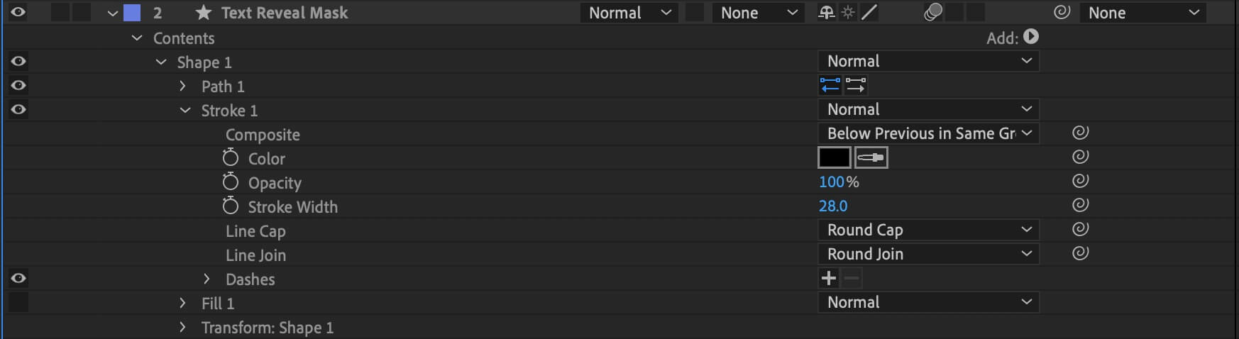 Change the Line Cap to Round Cap and the Line Join to Round Join in After Effects