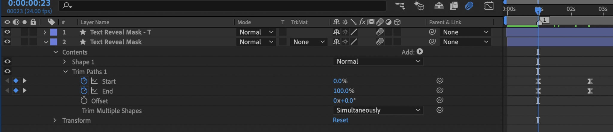 Using Trim Paths to