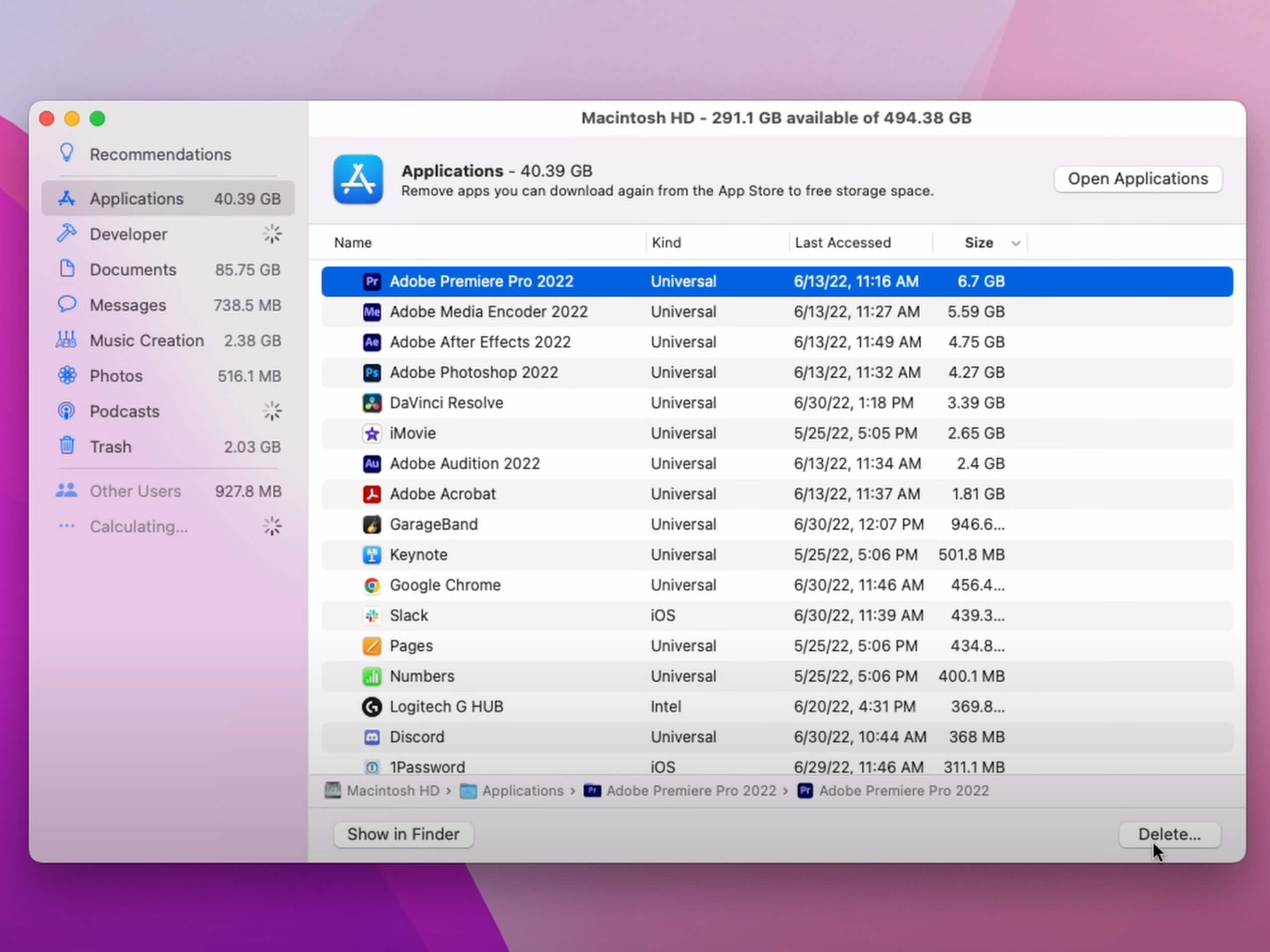 How to quickly free up space on your mac