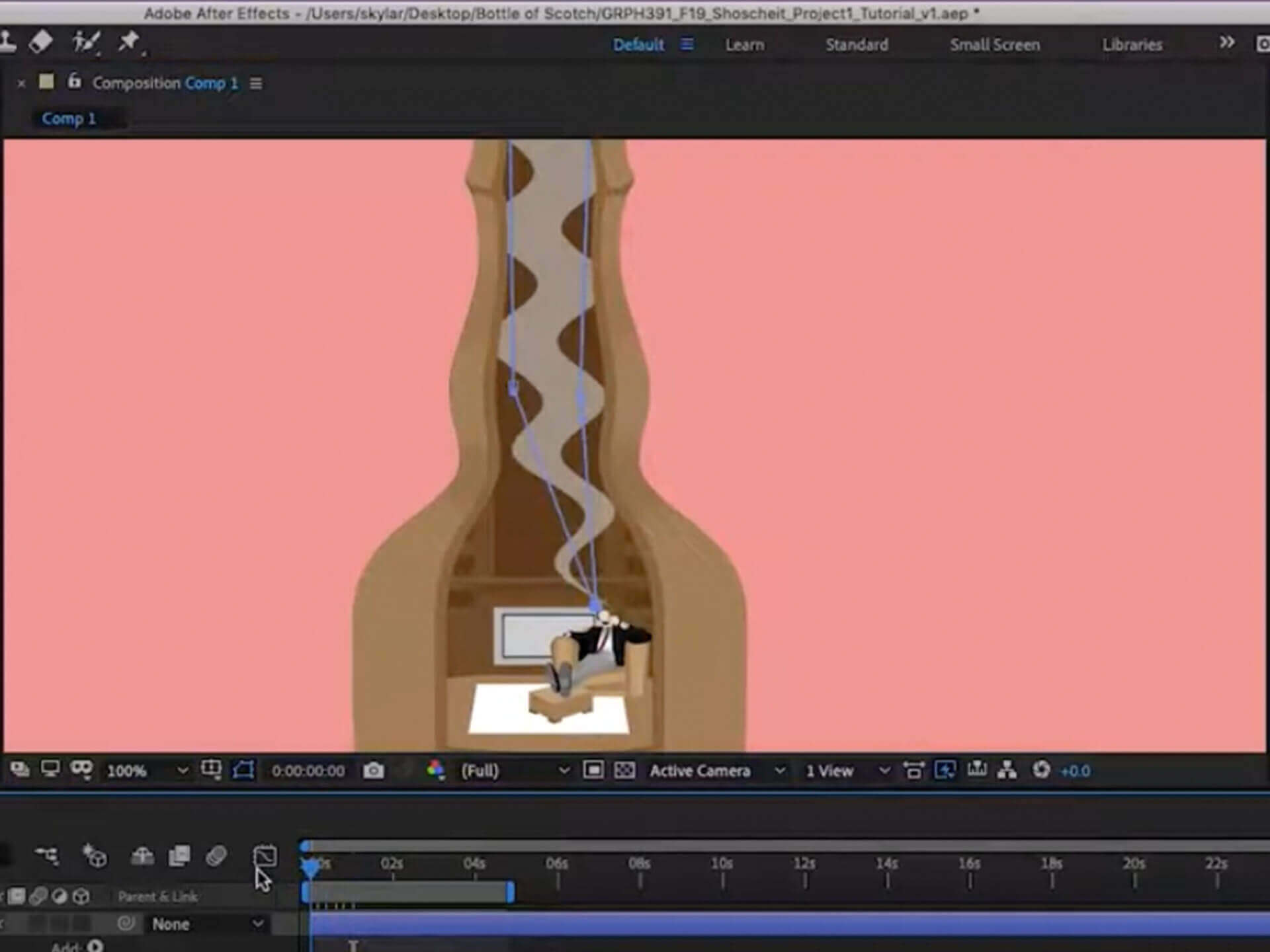 After Effects: Smoke Effect Using Wave Warp